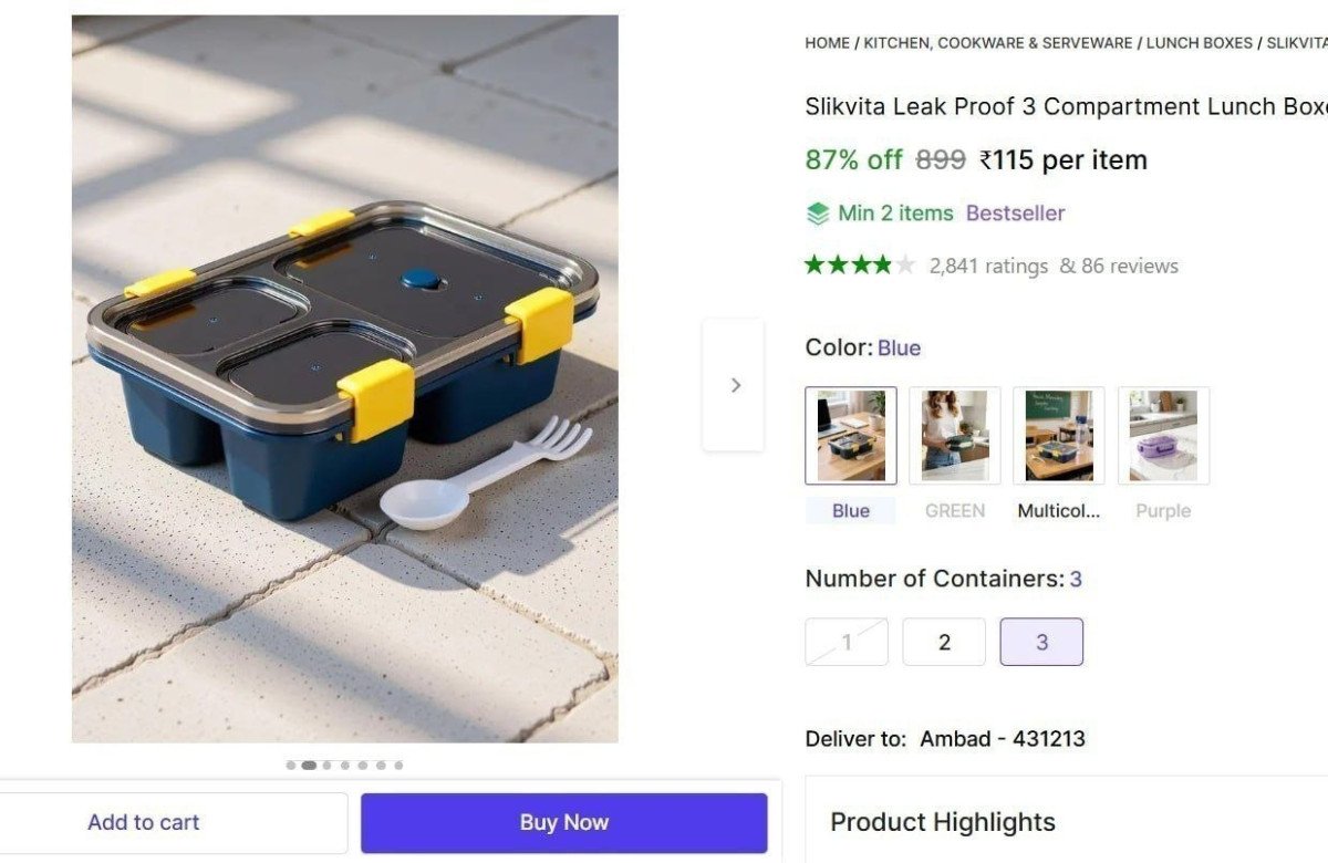 Lunch Box @ ₹115

 

Min Buy - 2

More Details 👉 

📢