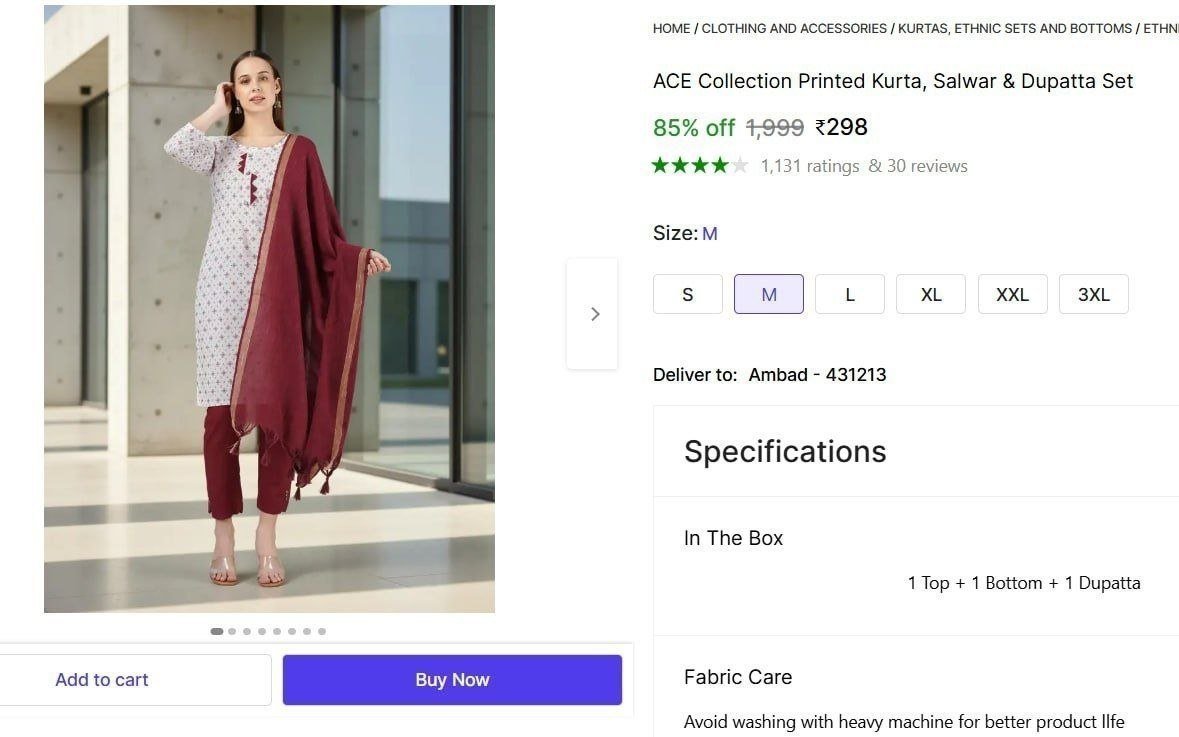 Women Kurta, Salwar & Dupatta Set @ ₹298

 

More Details 