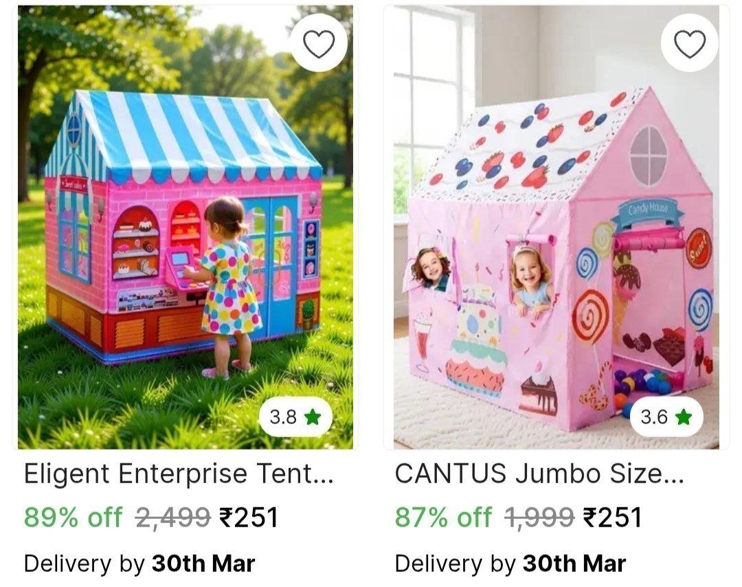 🔥  Grab : Tent House Kids @ ₹251

🔗 

More Details 👉 

📢 Join WhatsApp Deals


#DealsHeaven #LootDeals #BestDeals
#deals 
#budgetfriendly 
#hotdeals
#trending
#dealoftheday