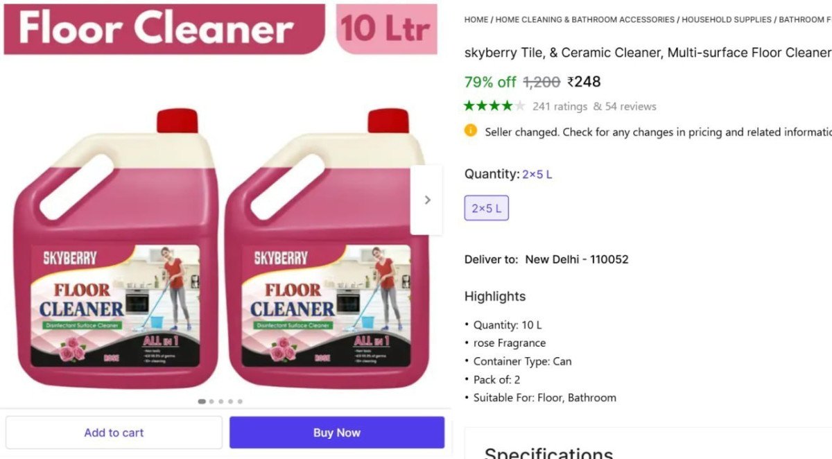 skyberry Floor Cleaner 10 Liter @ ₹248



More Details 👉 

📢 Join WhatsApp Deals


#DealsHeaven #LootDeals #BestDeals
#deals 
#budgetfriendly 
#hotdeals
#trending
#dealoftheday