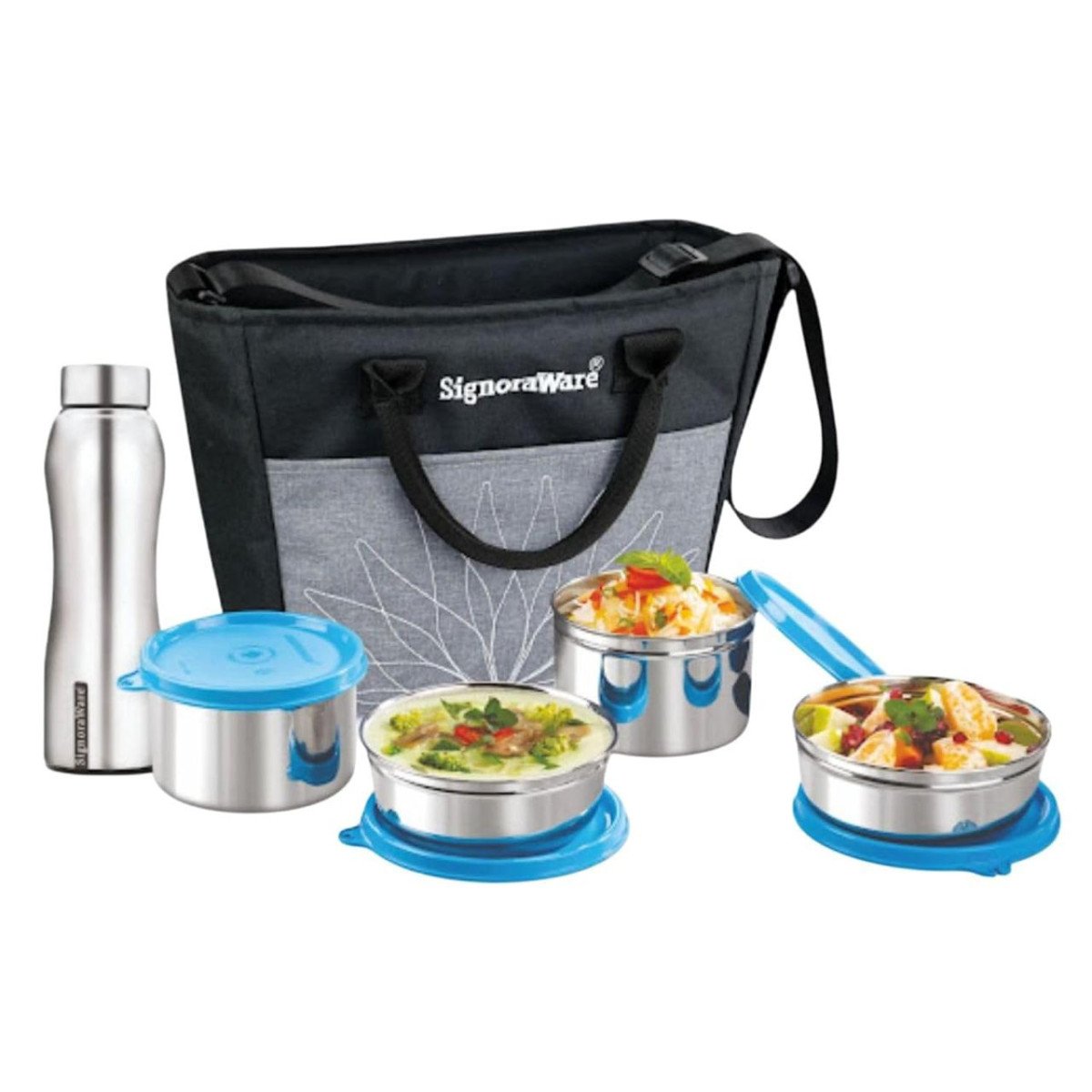 Signoraware Office Stainless Steel Lunch Box With Bottle 649 Best In India