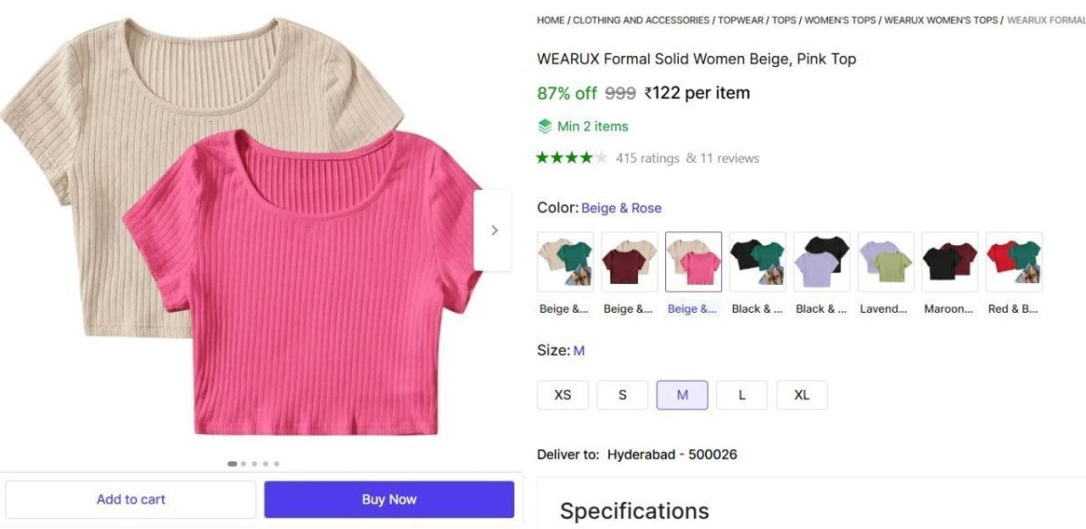 🔥  Women Solid Beige, Pink Top @ ₹122

🔗 

More Details 👉 

📢 Join WhatsApp Deals


#DealsHeaven #LootDeals #BestDeals
#deals 
#budgetfriendly 
#hotdeals
#trending
#dealoftheday