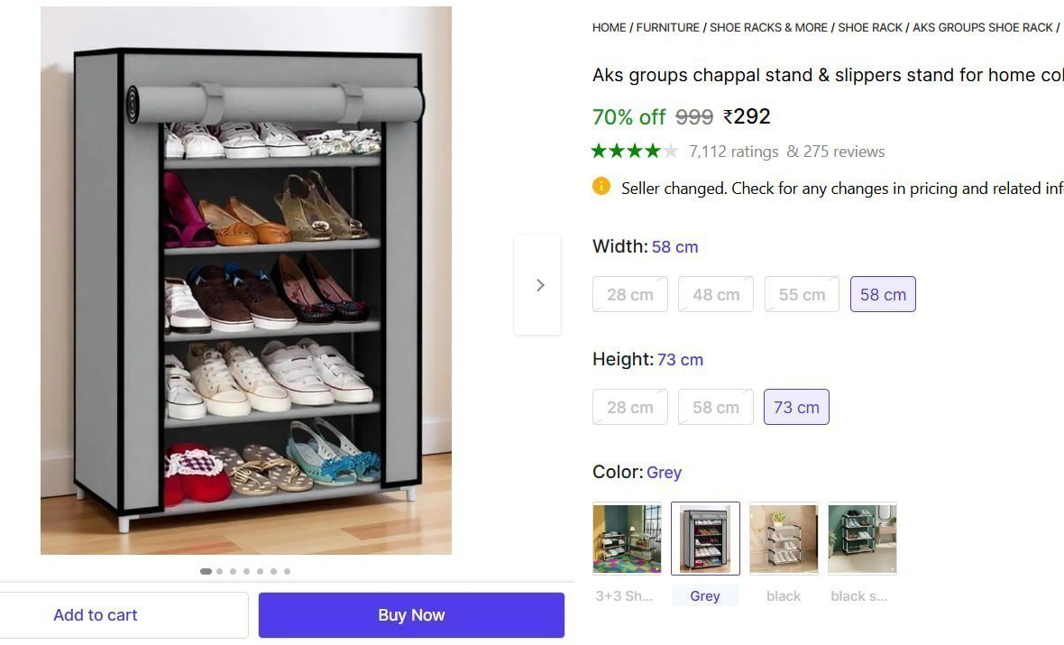 🔥  Collapsible Plastic Shoe Stand @ ₹292

🔗 
�