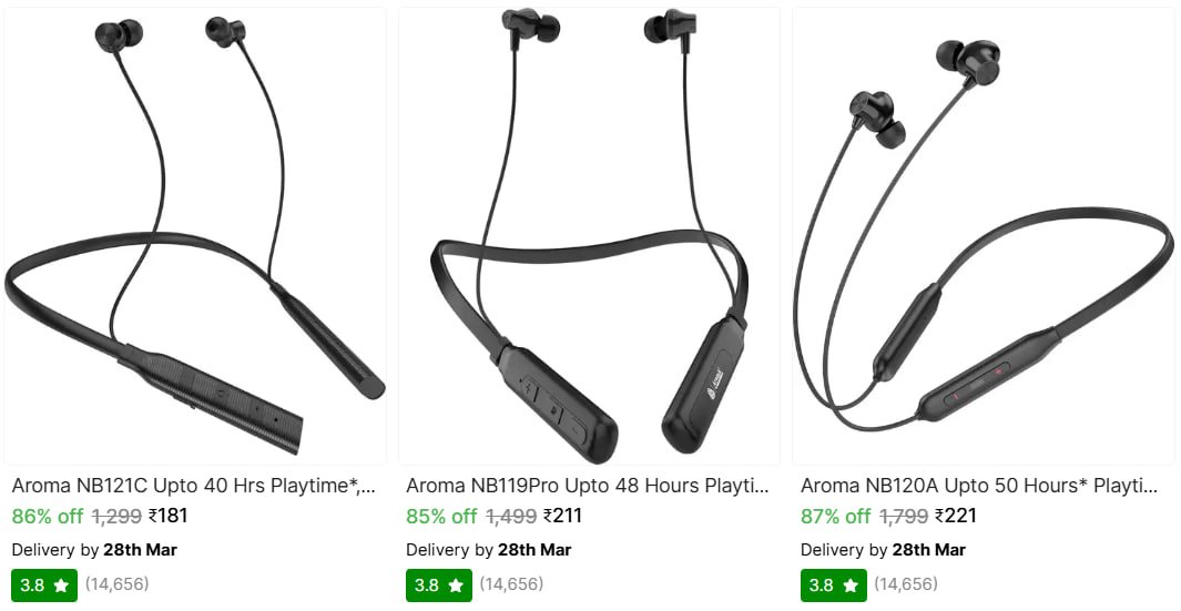 🔥  Aroma BT Neckbands From ₹181

🔗 

More Details 👉 

📢 Join WhatsApp Deals


#DealsHeaven #LootDeals #BestDeals
#deals 
#budgetfriendly 
#hotdeals
#trending
#dealoftheday