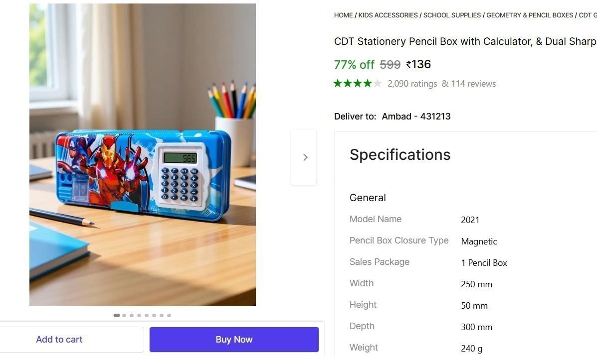 🔥  Pencil Box @ ₹136

🔗 

More Details 👉 

📢 Join WhatsApp Deals


#DealsHeaven #LootDeals #BestDeals
#deals 
#budgetfriendly 
#hotdeals
#trending
#dealoftheday