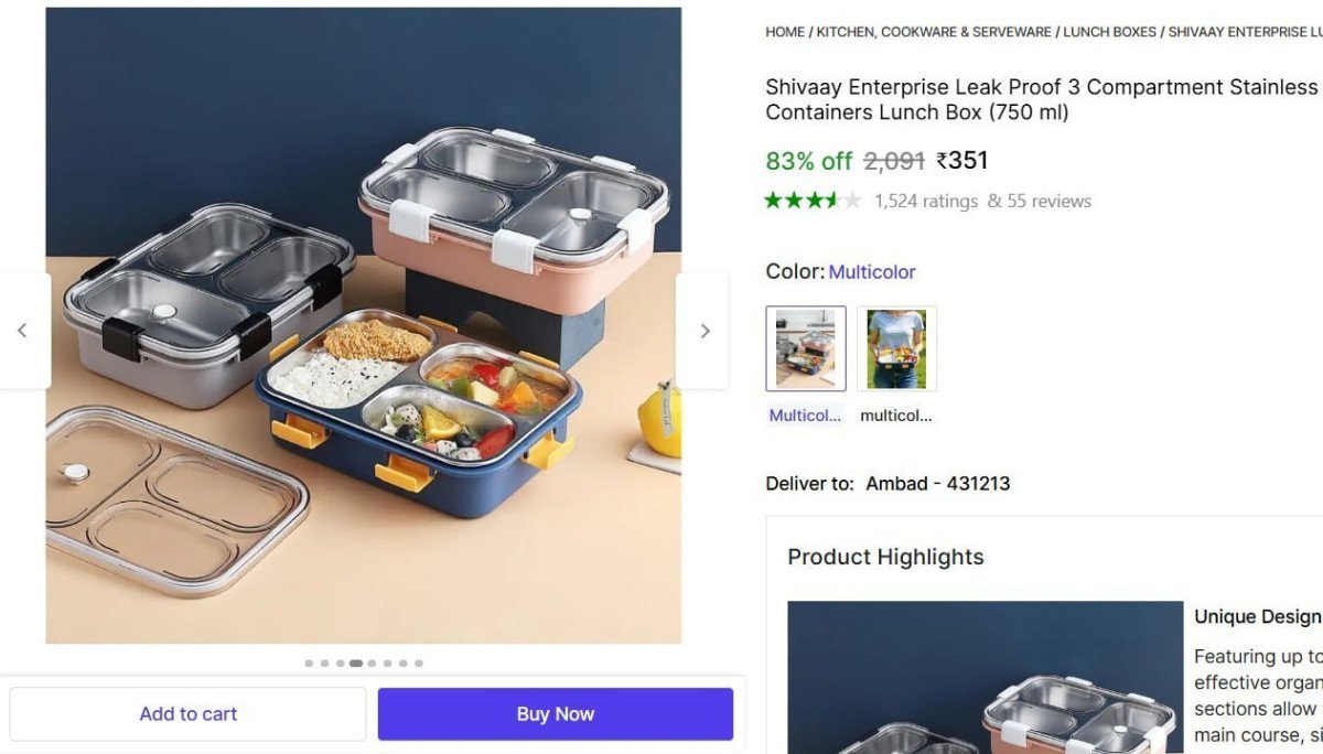 🔥  Stainless Steel Lunch Boxes @ ₹351

🔗 

More Details 👉 

📢 Join WhatsApp Deals


#DealsHeaven #LootDeals #BestDeals
#deals 
#budgetfriendly 
#hotdeals
#trending
#dealoftheday