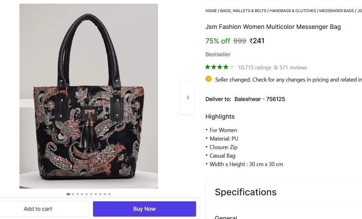 🔥  Tote Bag @ ₹241

🔗 

More Details 👉 

📢 Join WhatsApp Deals


#DealsHeaven #LootDeals #BestDeals
#deals 
#budgetfriendly 
#hotdeals
#trending
#dealoftheday