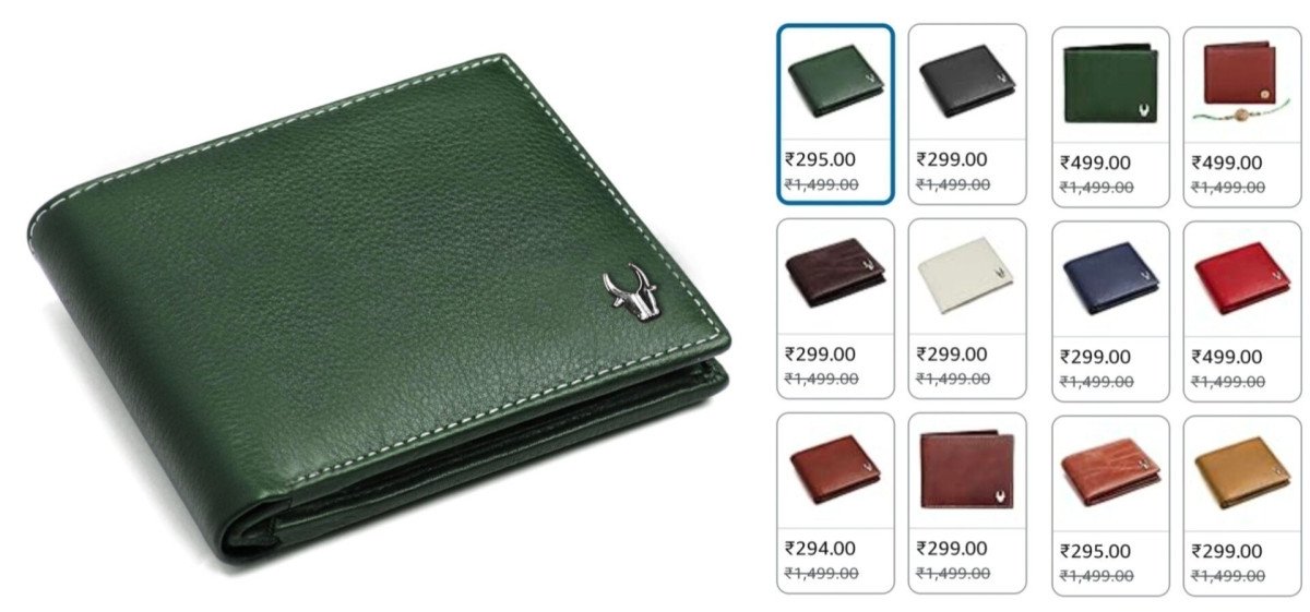 Wildhorn Men Leather Wallet At 29913 Colors Available