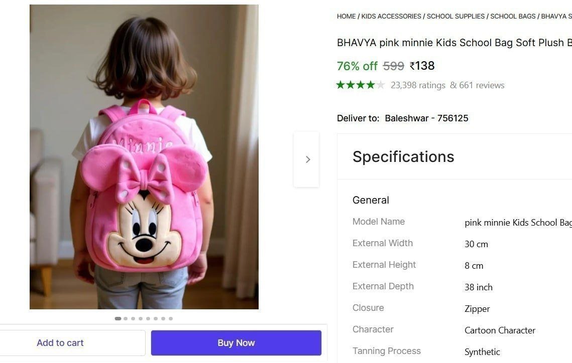 Kids School Bag @ Rs.138

 

More Details 👉 

📢 Join WhatsApp Deals


#DealsHeaven #LootDeals #BestDeals
#deals 
#budgetfriendly 
#hotdeals
#trending
#dealoftheday