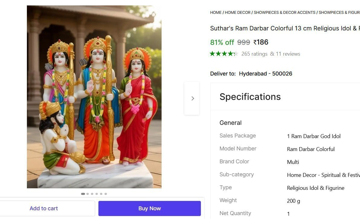 🔥  Ram Darbar Colorful Murti Set @ ₹186

🔗 

More Details 👉 

📢 Join WhatsApp Deals


#DealsHeaven #LootDeals #BestDeals
#deals 
#budgetfriendly 
#hotdeals
#trending
#dealoftheday