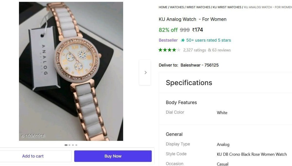 🔥  Analog Watch  - For Women @ Rs.174

🔗 

More De