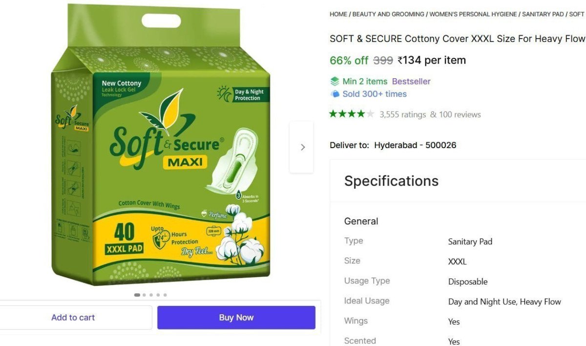 🔥  Women Sanitary Pads (Pack of 40, XXXL) @ ₹134

🔗 

Min 2 Buy

More Details 👉 

📢 Join WhatsApp Deals


#DealsHeaven #LootDeals #BestDeals
#deals 
#budgetfriendly 
#hotdeals
#tre...