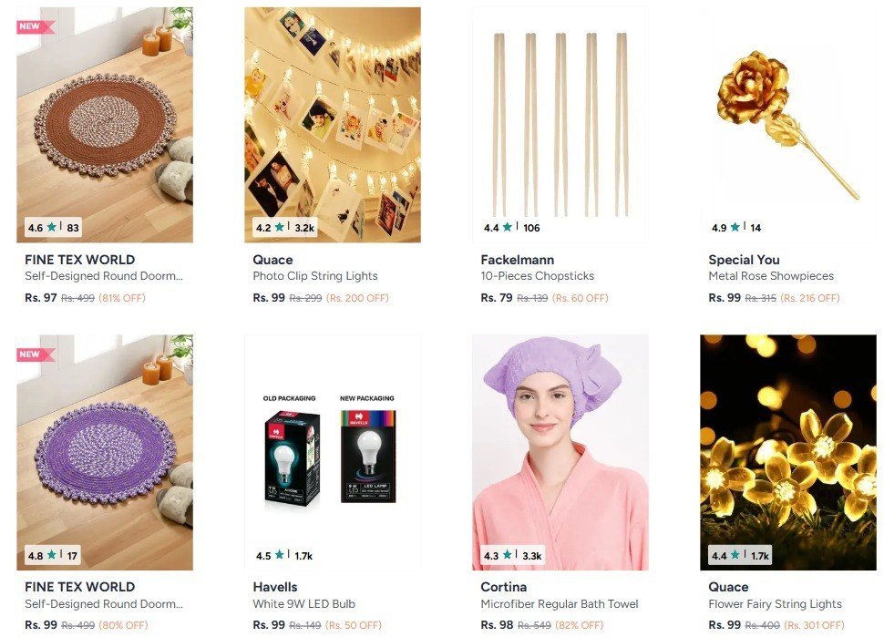 99 Deal Store - Myntra Home !!!

Master Link !! 


Doormats and Bath rugs Flat 99 !!!


Storage Organizers Flat 99 !!!


Kitchen Deals Flat 99 !!!


More Details 👉 

📢 Join WhatsApp Deals


#Dea...