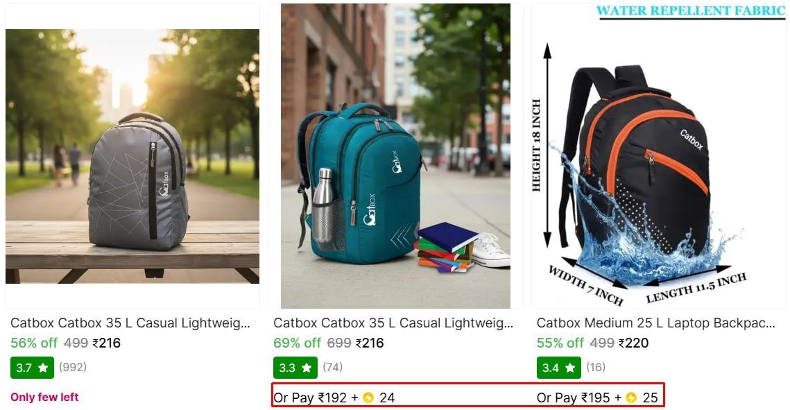 Catbox Backpacks From 216 Best In India