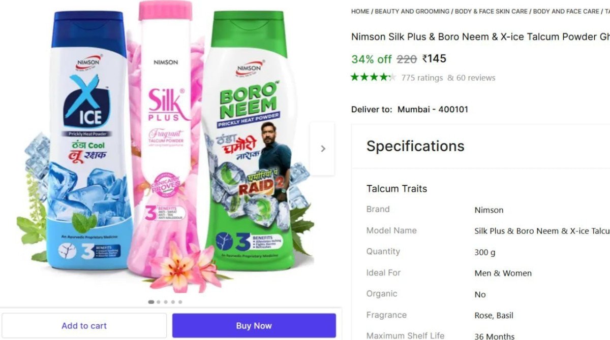 Perfume Talc (3 x 100 g) @ ₹145



More Details 👉 

📢 Join WhatsApp Deals


#DealsHeaven #LootDeals #BestDeals
#deals 
#budgetfriendly 
#hotdeals
#trending
#dealoftheday