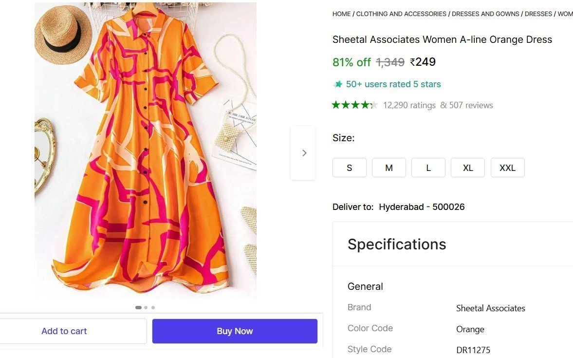 🔥  Women's A-line Orange Dress @ ₹249

🔗 

More Details 👉 

📢 Join WhatsApp Deals


#DealsHeaven #LootDeals #BestDeals
#deals 
#budgetfriendly 
#hotdeals
#trending
#dealoftheday