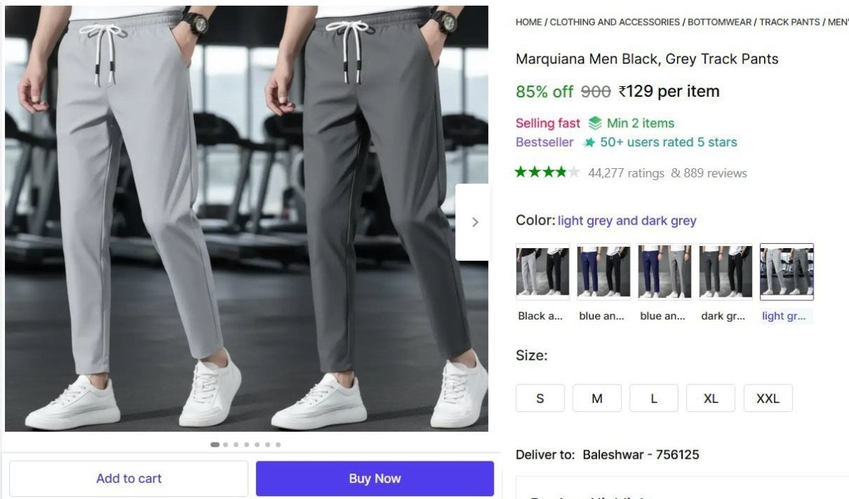 🔥  Men Black, Grey Track Pants @ ₹129

🔗 

Min. 2 Qty

More Details 👉 

📢 Join WhatsApp Deals


#DealsHeaven #LootDeals #BestDeals
#deals 
#budgetfriendly 
#hotdeals
#trending
#dea...