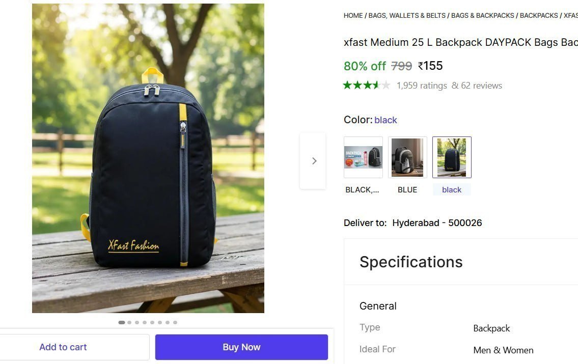 🔥  25 L aptop Backpack @ ₹155

🔗 

More Details 👉 

📢 Join WhatsApp Deals


#DealsHeaven #LootDeals #BestDeals
#deals 
#budgetfriendly 
#hotdeals
#trending
#dealoftheday