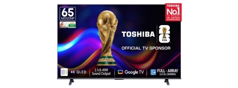 Toshiba 164 cm (65 Inches) 4K Ultra HD Smart QLED Google TV | Dolby Vision Atmos, HDR10+ | 2.1 CH 49W Powerful Speakers with Sub Woofer | VRR 120 Hz & Game Mode

💰Deal @ 43499🔥.  ❌Reg @ 50k+

...