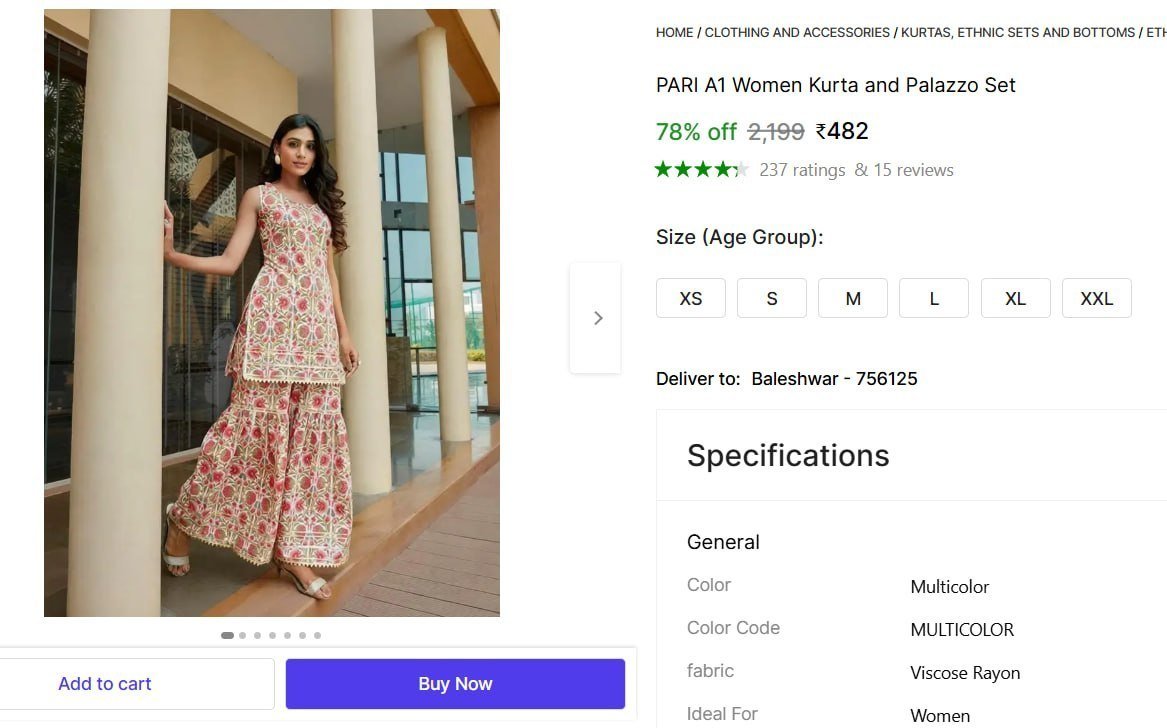 🔥  Women's Kurta and Palazzo Set @ ₹482

🔗 

More Details 👉 

📢 Join WhatsApp Deals


#DealsHeaven #LootDeals #BestDeals
#deals 
#budgetfriendly 
#hotdeals
#trending
#dealoftheday