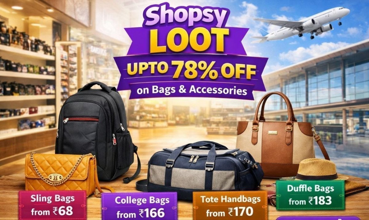 🔥  Shopsy Loot - Upto 78% on Bags and Accessories 

S