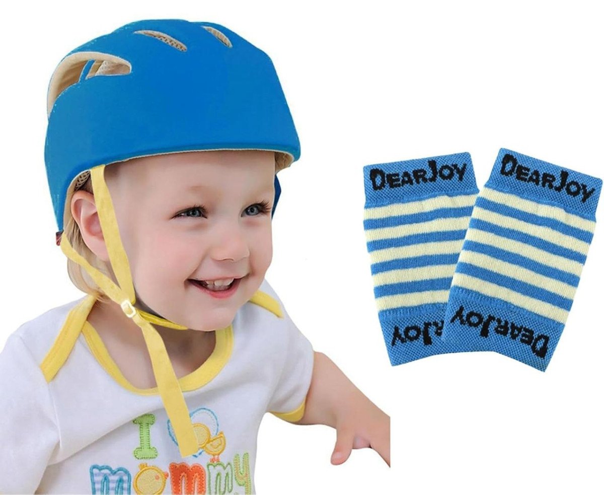 Dearjoy Baby Head Protector Helmet With Adjustable Safety Chin Harness Prevents Bumps Falls 375 Best In India