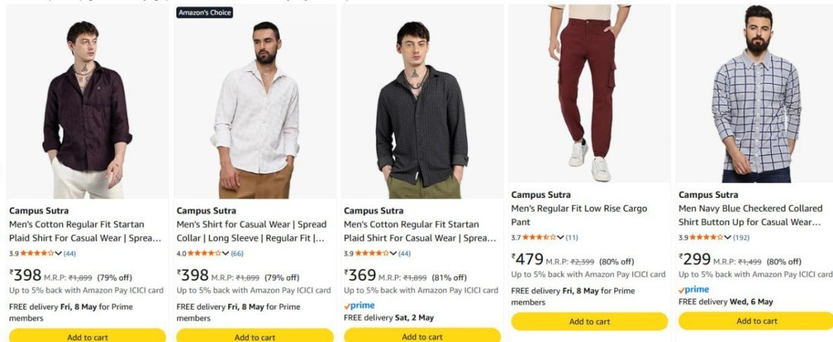 On Campus Sutra Clothing Men S Women S Best In India