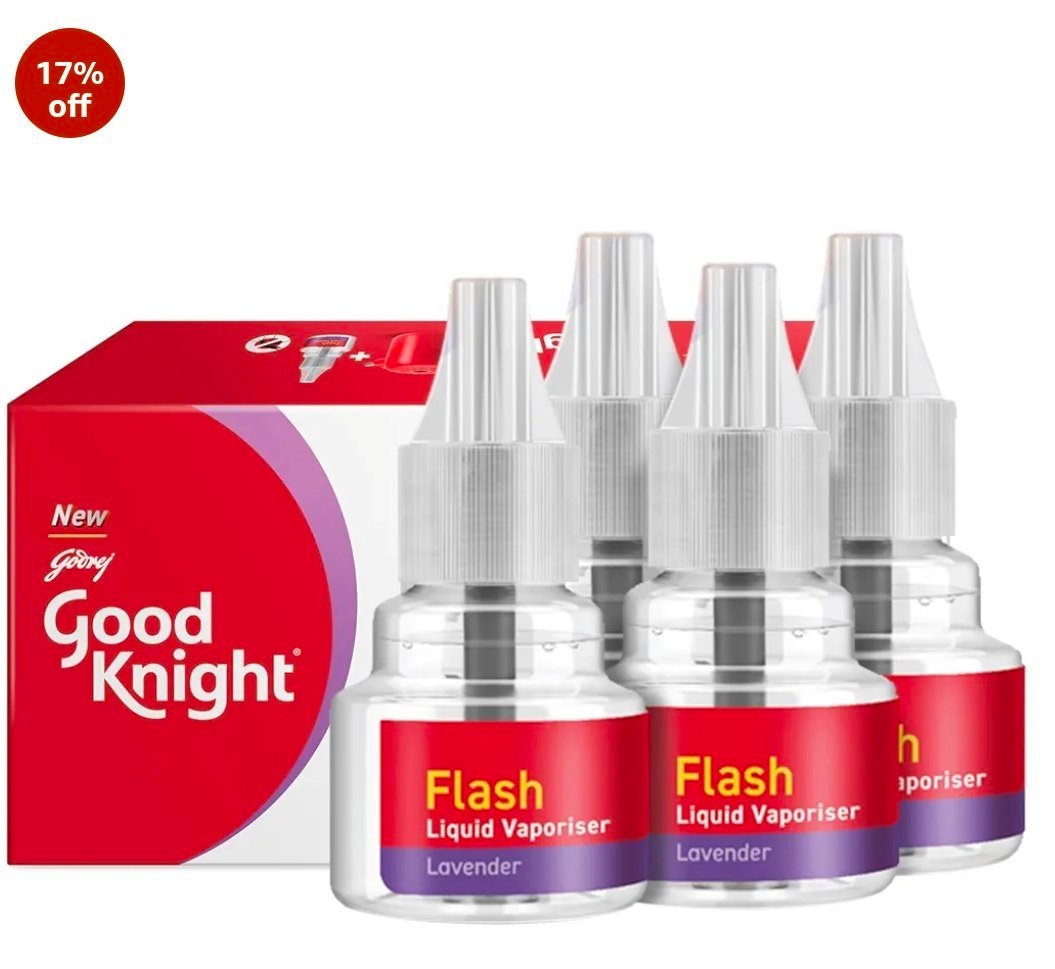 Amazon Good Knight Flash Liquid Vaporiser Pack Of 4 (45ml Each) 270 Best In India
