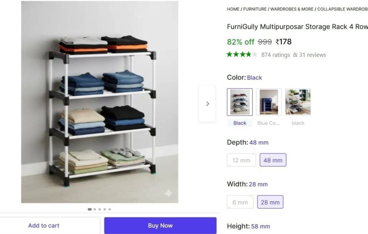 Shopsy | Multipurposar Storage Rack @ ₹178 /₹198

👉 

More Details 👉 

📢 Join WhatsApp Deals


#DealsHeaven #LootDeals #BestDeals
#deals 
#budgetfriendly 
#hotdeals
#trending
#dealofthe...