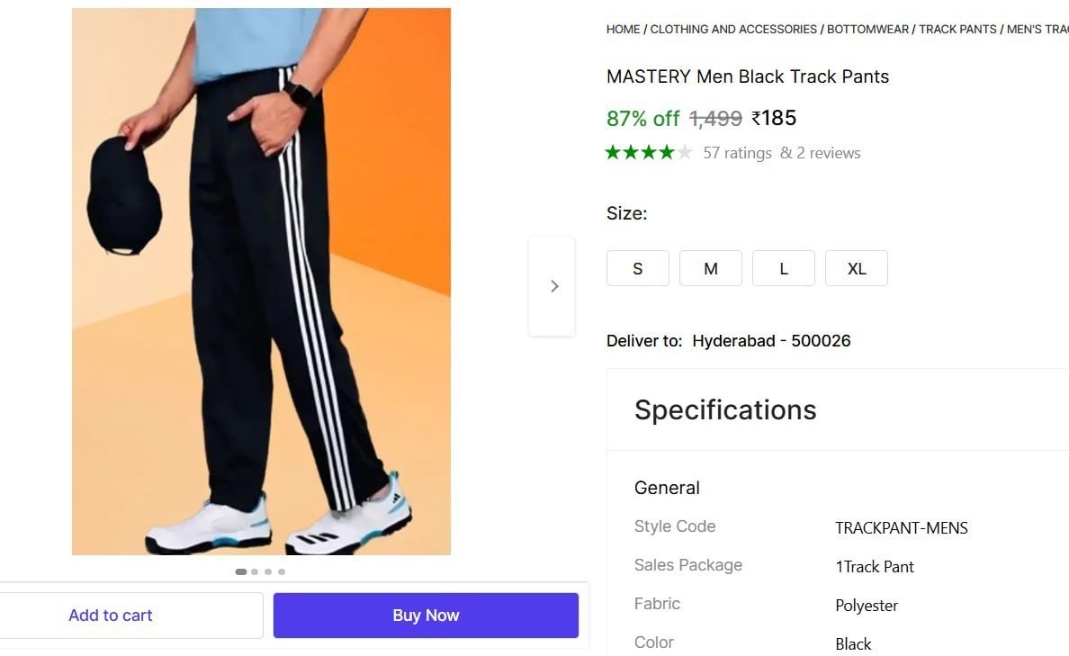 🔥  Men Black Track Pants @ ₹185

🔗 

More Details 👉 

📢 Join WhatsApp Deals


#DealsHeaven #LootDeals #BestDeals
#deals 
#budgetfriendly 
#hotdeals
#trending
#dealoftheday