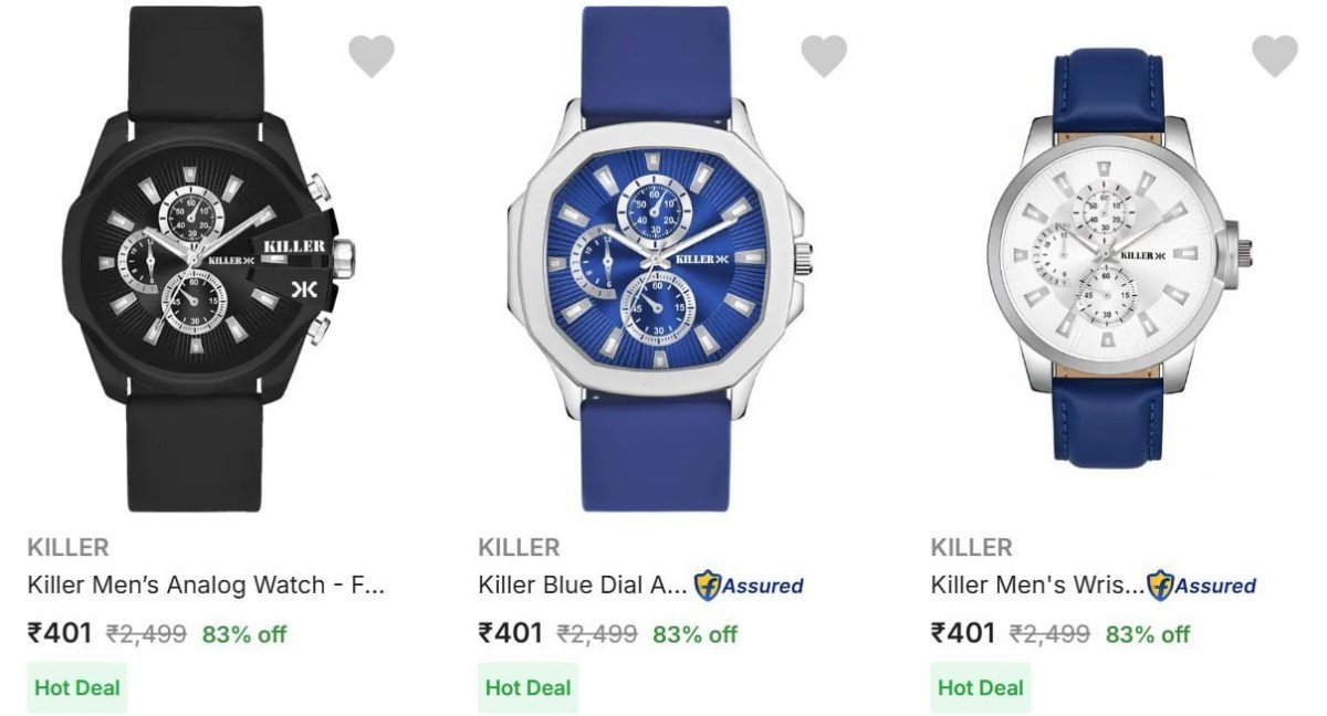 KILLER Wrist Watches Upto 80% Off



More Details 👉 

📢 Join WhatsApp Deals


#DealsHeaven #LootDeals #BestDeals
#deals 
#budgetfriendly 
#hotdeals
#trending
#dealoftheday