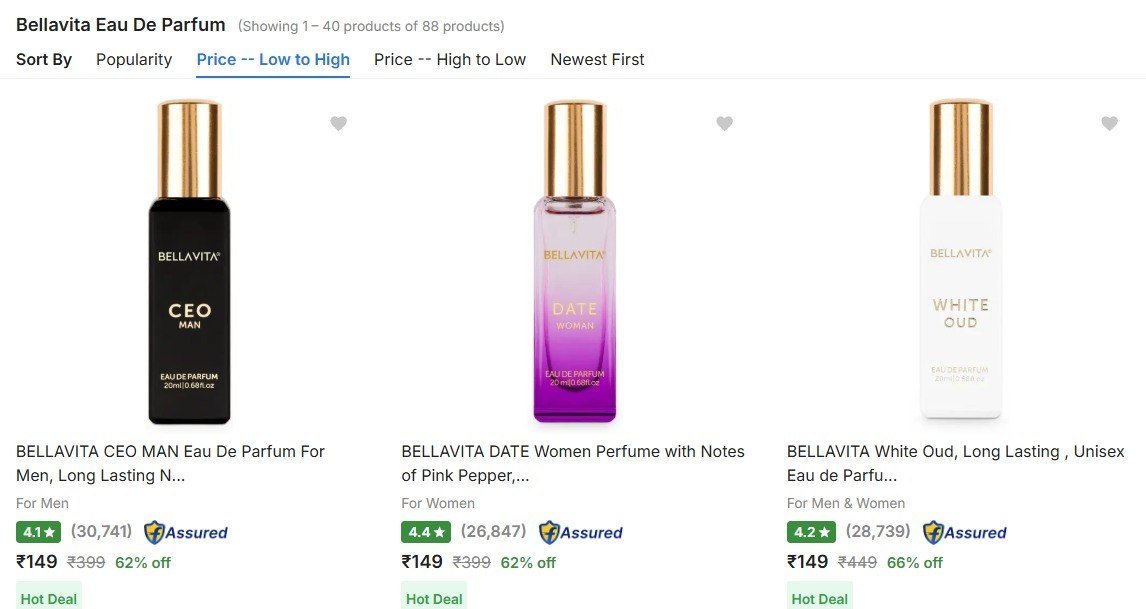 Flipkart | BELLAVITA Perfume Starts at Rs.149

👉

More Details 👉 

📢 Join WhatsApp Deals


#DealsHeaven #LootDeals #BestDeals
#deals 
#budgetfriendly 
#hotdeals
#trending
#dealoftheday