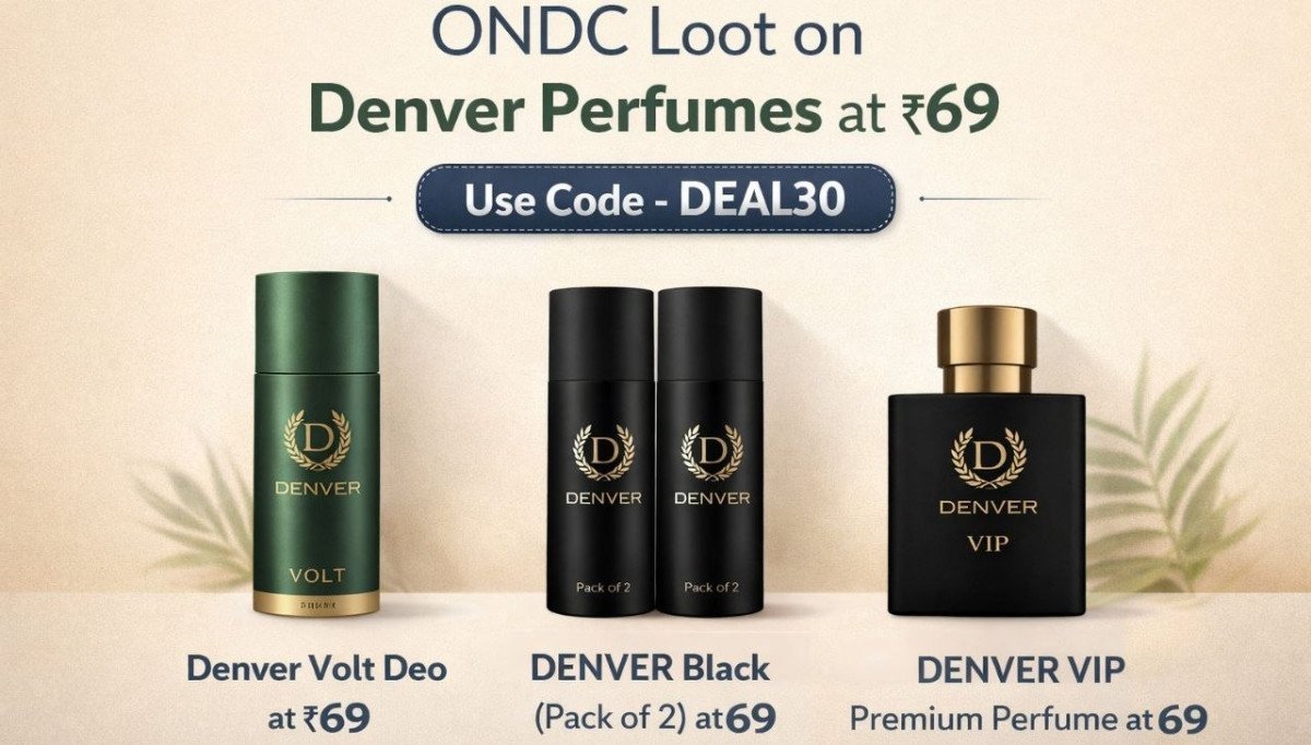 ONDC Loot :  Denver Perfumes at 69🔥🔥

Use Code - DEAL30 

● Denver Volt Deo at 69 - 
● DENVER Black (Pack of 2) at 69 - 
● DENVER VIP Premium Perfume at 69 - 

More Details 👉 

📢 Joi...