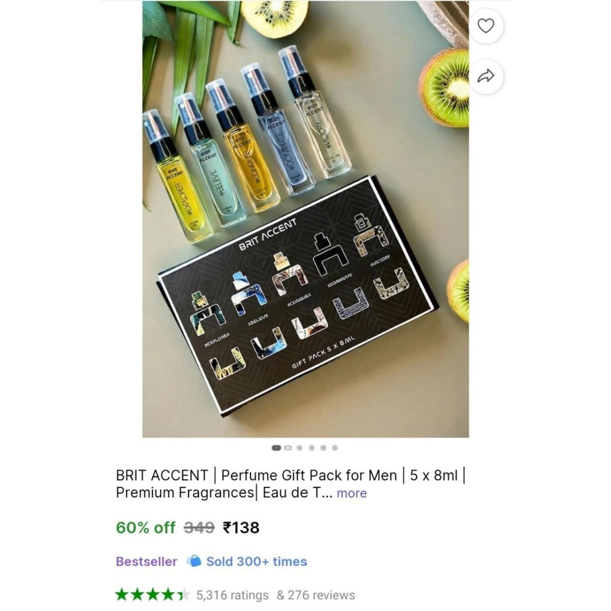 🔥  BRIT ACCENT | Perfume Gift Pack @ ₹138

🔗 

More Details 👉 

📢 Join WhatsApp Deals


#DealsHeaven #LootDeals #BestDeals
#deals 
#budgetfriendly 
#hotdeals
#trending
#dealoftheda...