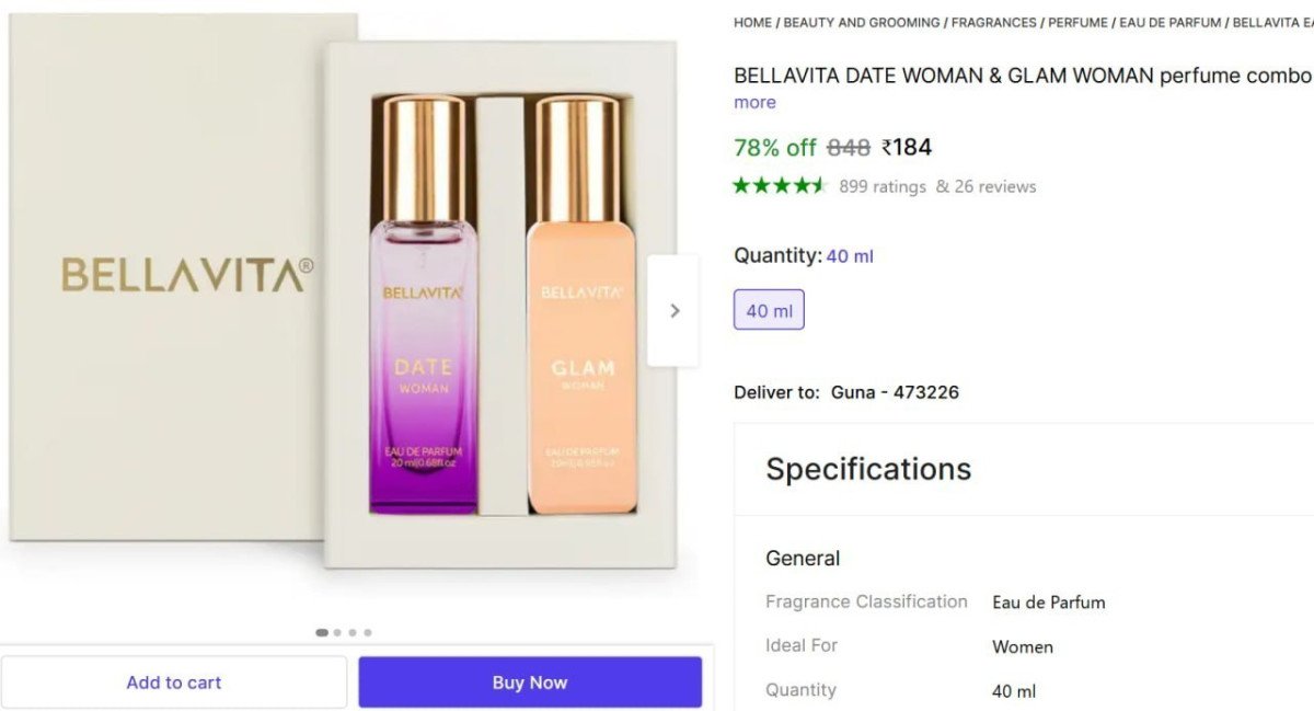 Bellavita Perfume Pack Of 2 @ ₹169




More Details 👉 

📢 Join WhatsApp Deals


#DealsHeaven #LootDeals #BestDeals
#deals 
#budgetfriendly 
#hotdeals
#trending
#dealoftheday
