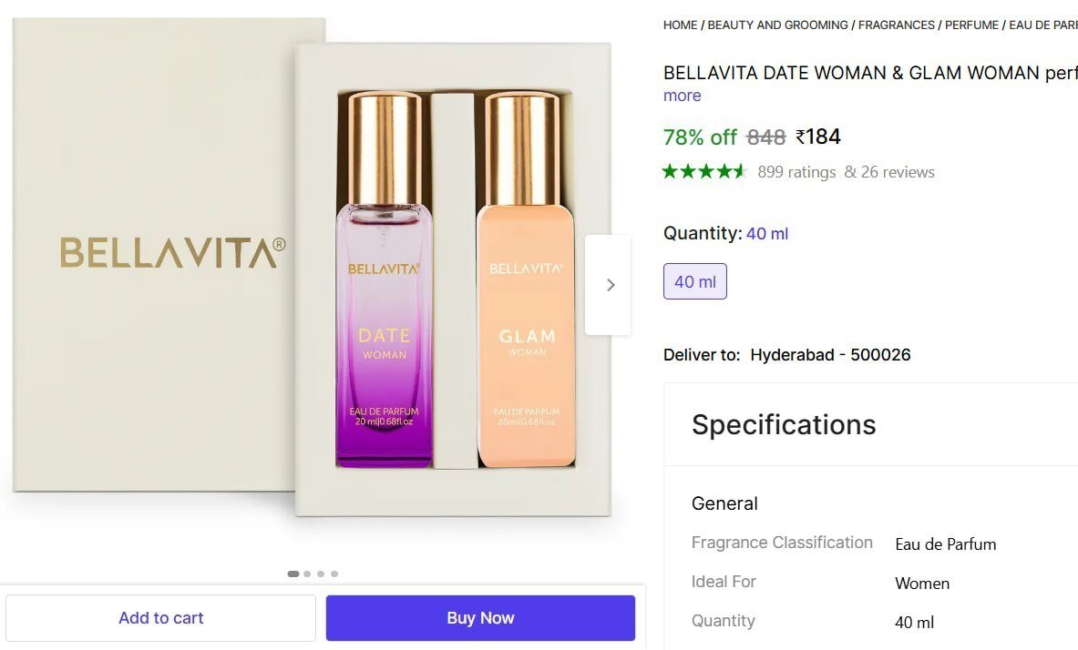 🔥  Bellavita Perfume Pack Of 2 @ ₹184

🔗 
🔗 

More Details 👉 

📢 Join WhatsApp Deals


#DealsHeaven #LootDeals #BestDeals
#deals 
#budgetfriendly 
#hotdeals
#trending
#dealofthe...