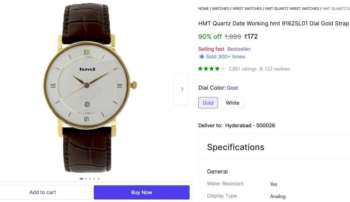 🔥  HMT Analog Watch For Men @ ₹172

🔗 

More Details 👉 

📢 Join WhatsApp Deals


#DealsHeaven #LootDeals #BestDeals
#deals 
#budgetfriendly 
#hotdeals
#trending
#dealoftheday