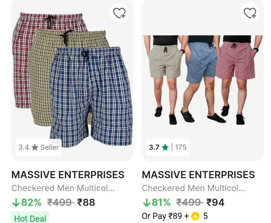 Flipkart Loot On Men's Fashion 

Trackpants, Shorts Under ₹499


Casual Shirts Under ₹499


Men's Jeans Starting From ₹299


More Details 👉 

📢 Join WhatsApp Deals


#DealsHeaven #LootDeal...