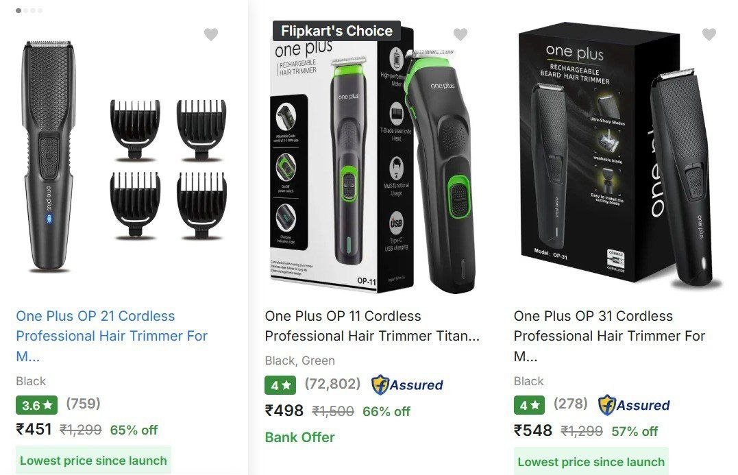 Flipkart 🔥🧴 Grooming & Utility Essentials at Best Prices! 👕💈

🧴 AXE Intense Body Spray (Pack of 4) – ₹518
🔗 

👕 Branded Dry Iron – Starting at ₹349
🔗 

🧔 OnePlus Tri...