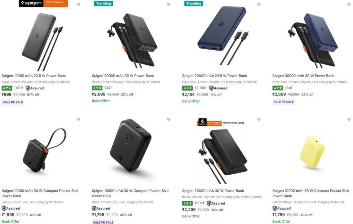 Lowest Spigen Powerbanks From Rs 899get Additional