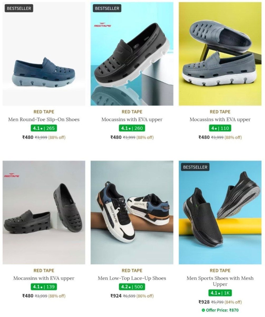 .

RED TAPE Footwears 🔥 



More Details 👉 

📢 Join WhatsApp Deals


#DealsHeaven #LootDeals #BestDeals
#deals 
#budgetfriendly 
#hotdeals
#trending
#dealoftheday