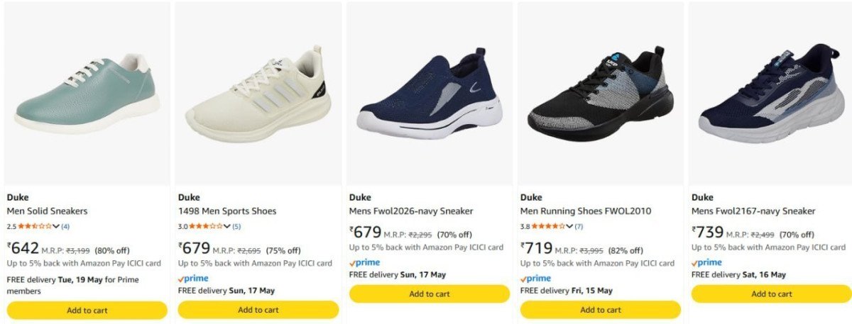 85 On Duke Footwears