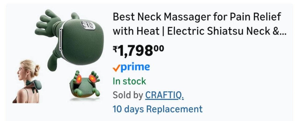 Loot Viral Neck Pain Relief Massager With Heat At 1798