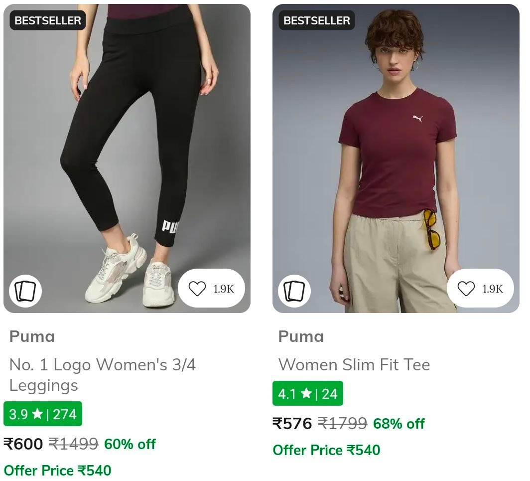 Ajio Loot : Upto 70% Off On Puma Clothing 

Men's :  
Women's : 

More Details 👉 

📢 Join WhatsApp Deals


#DealsHeaven #LootDeals #BestDeals
#deals 
#budgetfriendly 
#hotdeals
#trending
#deal...