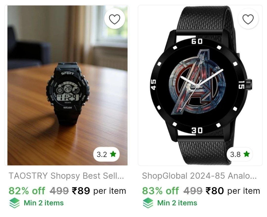 💥 Wrist Watches Analog from ₹80



More Details 👉 

📢 Join WhatsApp Deals


#DealsHeaven #LootDeals #BestDeals
#deals 
#budgetfriendly 
#hotdeals
#trending
#dealoftheday