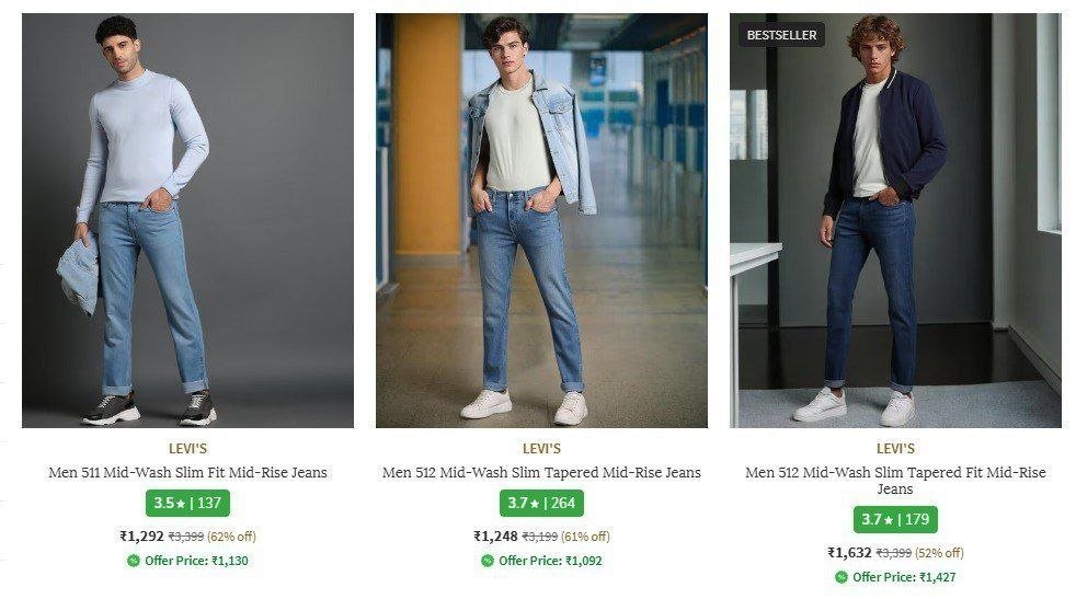 Ajio Sale is Live !!!
AX Min 40%: 


Superdry Min 50%: 


Tommy Hilfiger Calvin Klein Min 40%: 


USPA Min 55% Extra 10%: 


Levis Min 60% Extra 10%: 


More Details 👉 

📢 Join WhatsApp Deals


...