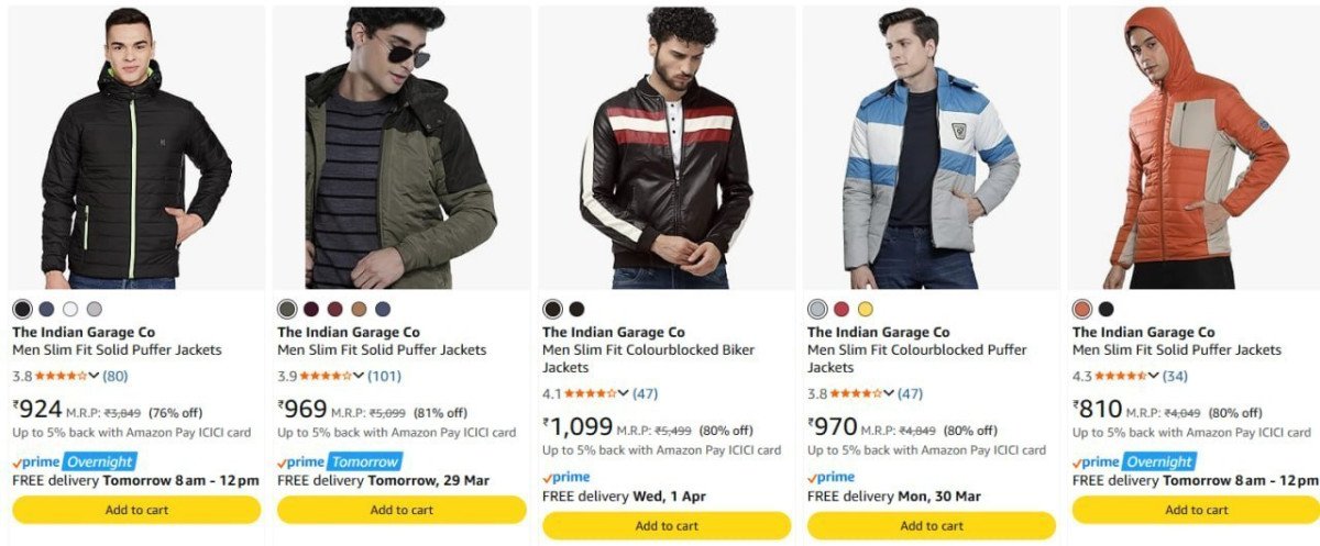 The Indian Garage Co jackets up to 81% off.



More Details 👉 

📢 Join WhatsApp Deals


#DealsHeaven #LootDeals #BestDeals
#deals 
#budgetfriendly 
#hotdeals
#trending
#dealoftheday