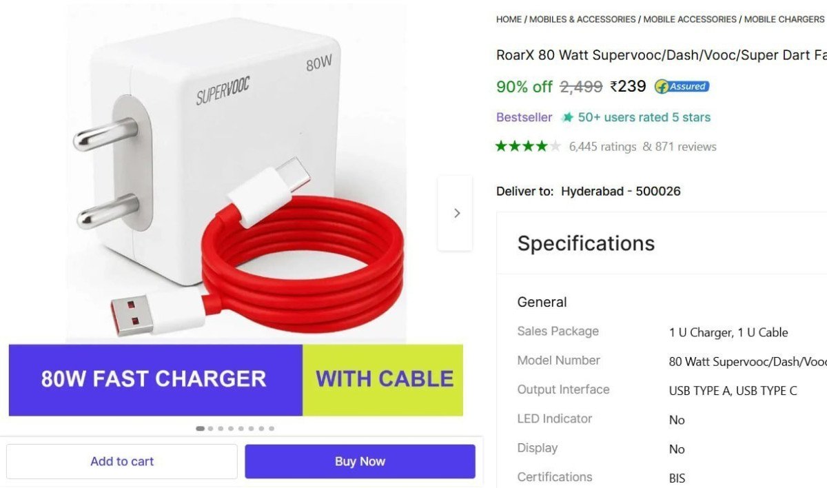 🔥  7 A Mobile Charger with Detachable Cable @ Rs.239

🔗 

More Details 👉 

📢 Join WhatsApp Deals


#DealsHeaven #LootDeals #BestDeals
#deals 
#budgetfriendly 
#hotdeals
#trending
#de...