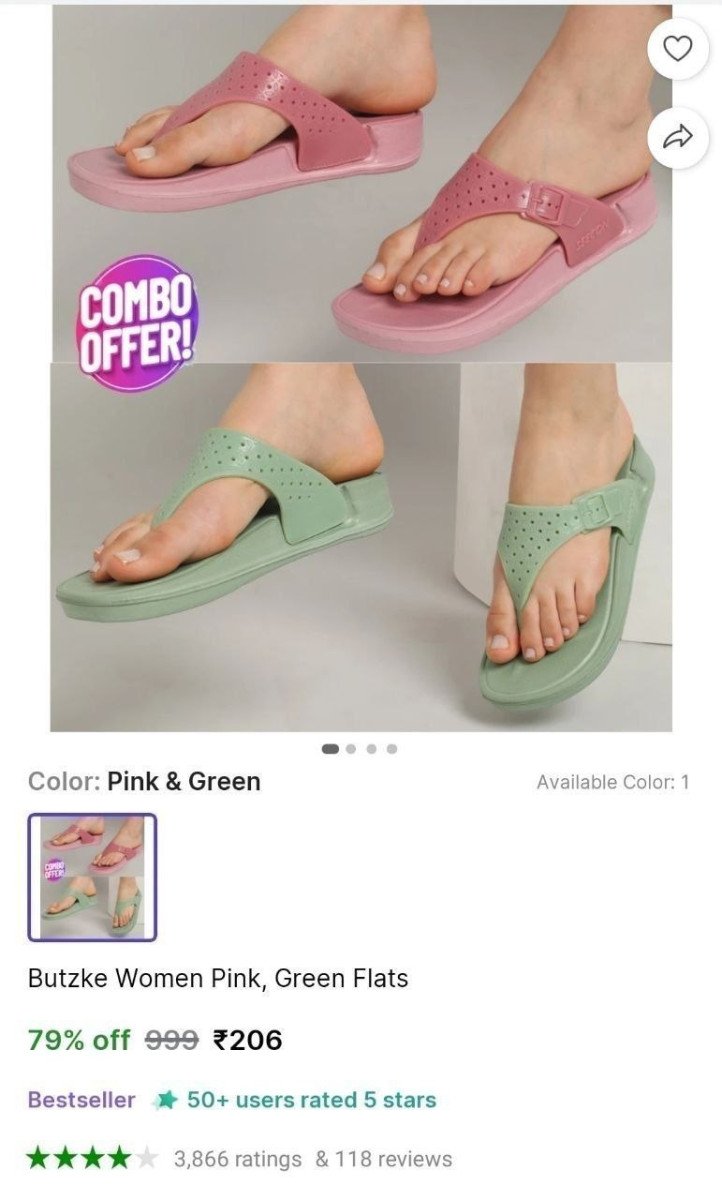 Women Flats Pack of 2 @ ₹206

 

More Details 👉 

📢 Join WhatsApp Deals


#DealsHeaven #LootDeals #BestDeals
#deals 
#budgetfriendly 
#hotdeals
#trending
#dealoftheday