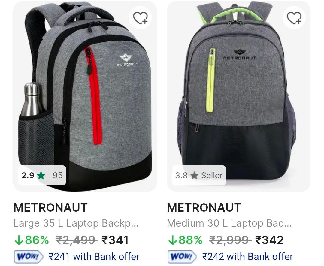 Flipkart | Upto 88% Off on METRONAUT Laptop Backpack at RS.341



More Details 👉 

📢 Join WhatsApp Deals


#DealsHeaven #LootDeals #BestDeals
#deals 
#budgetfriendly 
#hotdeals
#trending
#deal...